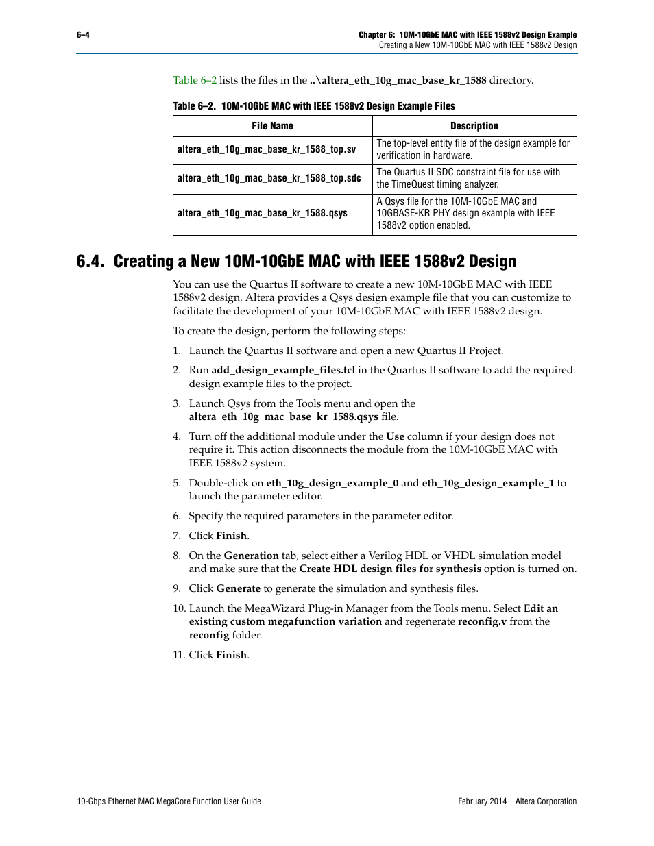 Altera 10-Gbps Ethernet MAC MegaCore Function User Manual | Page 63 / 175