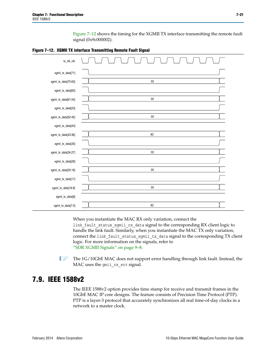 Ieee 1588v2, Ieee 1588v2 –21 | Altera 10-Gbps Ethernet MAC MegaCore Function User Manual | Page 88 / 175