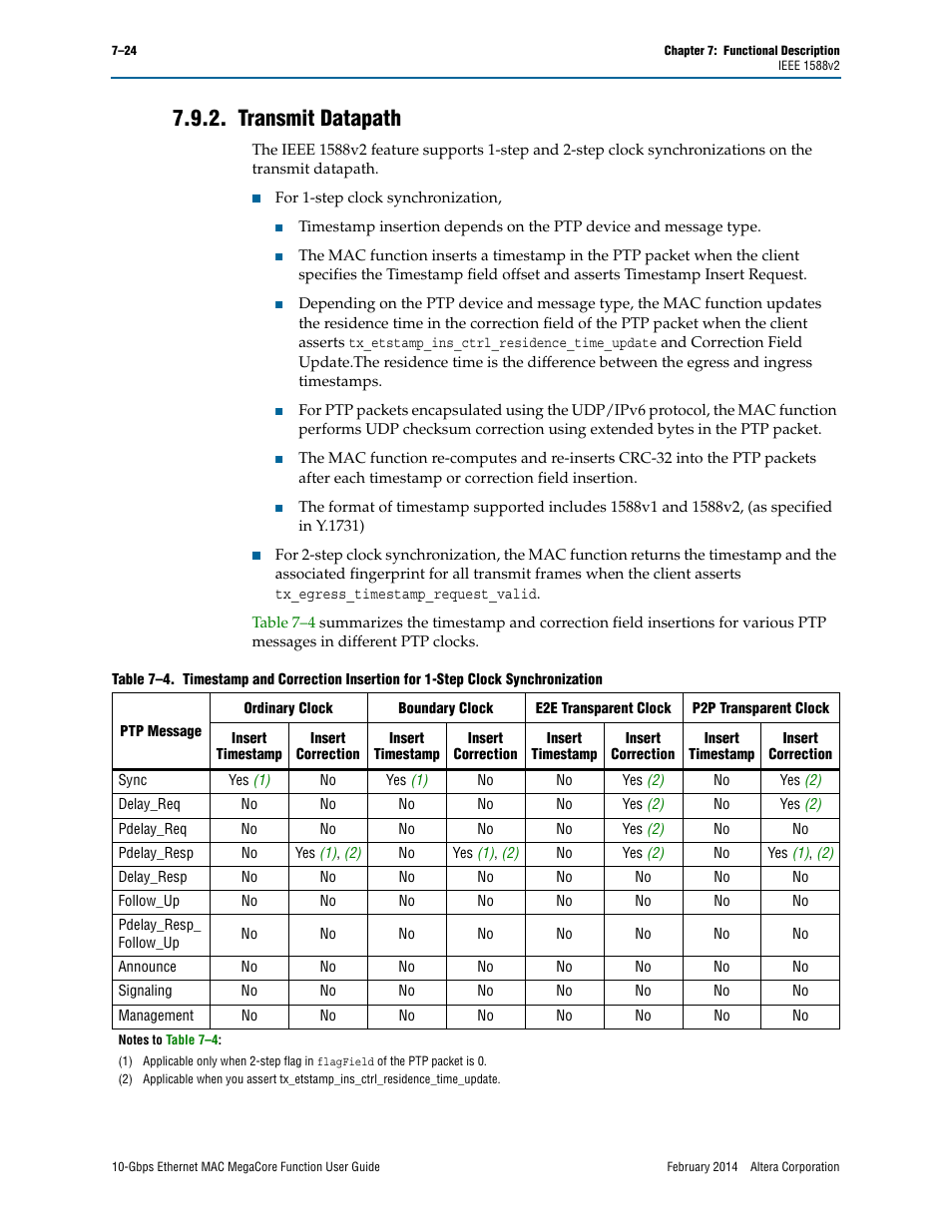 Transmit datapath, Transmit datapath –24 | Altera 10-Gbps Ethernet MAC MegaCore Function User Manual | Page 91 / 175