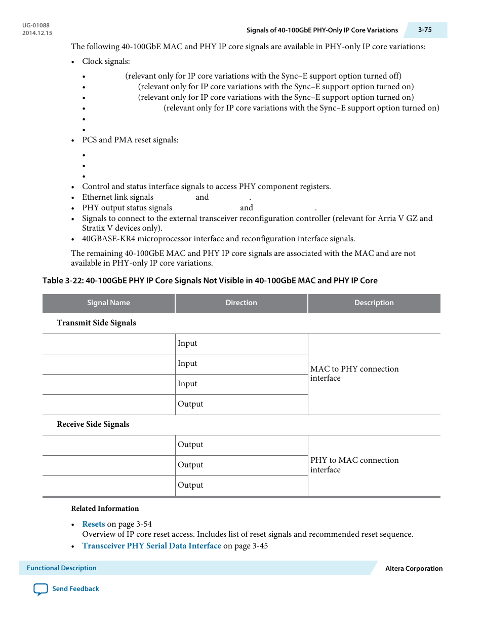 Altera 40-Gbps Ethernet MAC and PHY MegaCore Function User Manual | Page 122 / 199