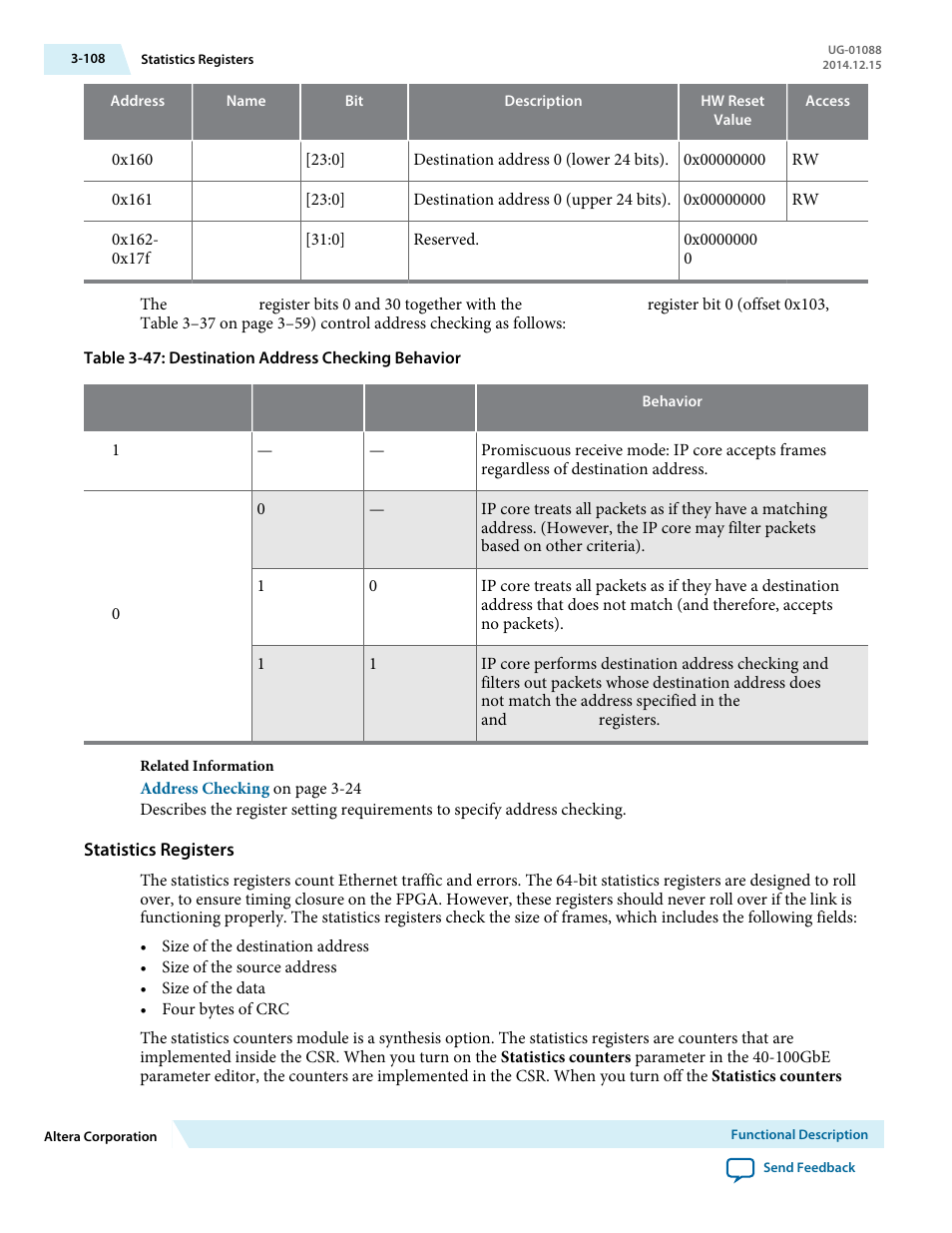 Statistics registers | Altera 40-Gbps Ethernet MAC and PHY MegaCore Function User Manual | Page 155 / 199