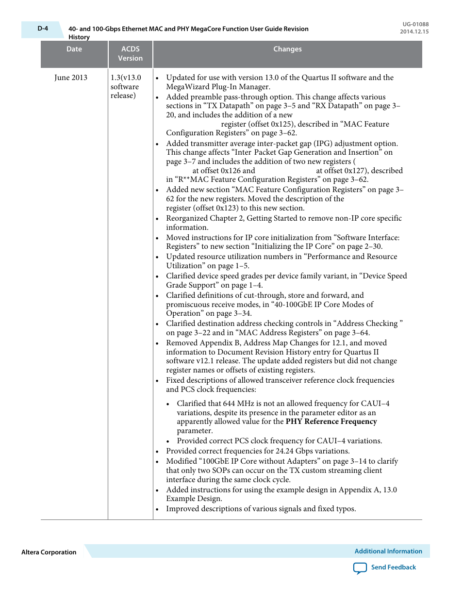 Altera 40-Gbps Ethernet MAC and PHY MegaCore Function User Manual | Page 193 / 199