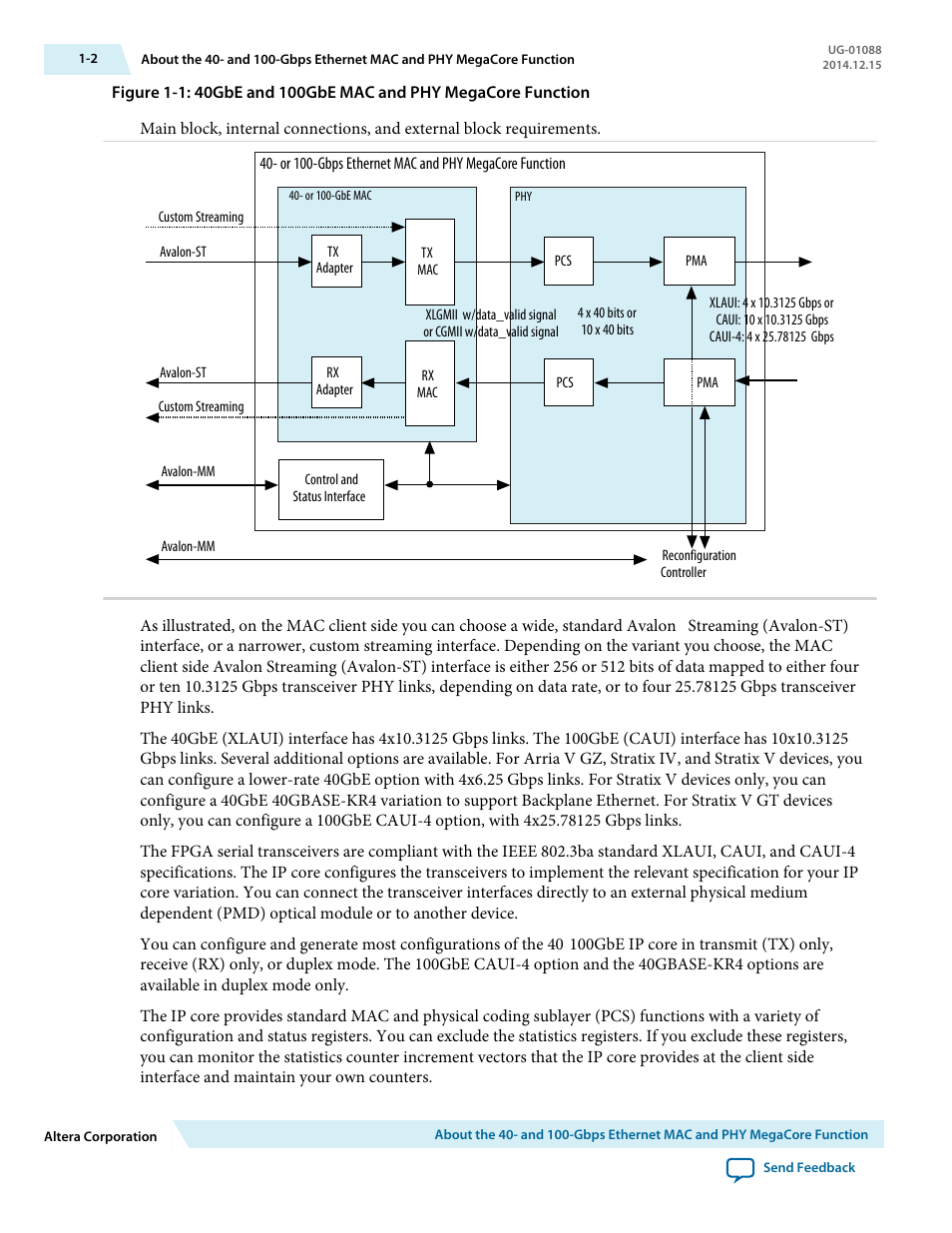 Altera 40-Gbps Ethernet MAC and PHY MegaCore Function User Manual | Page 5 / 199