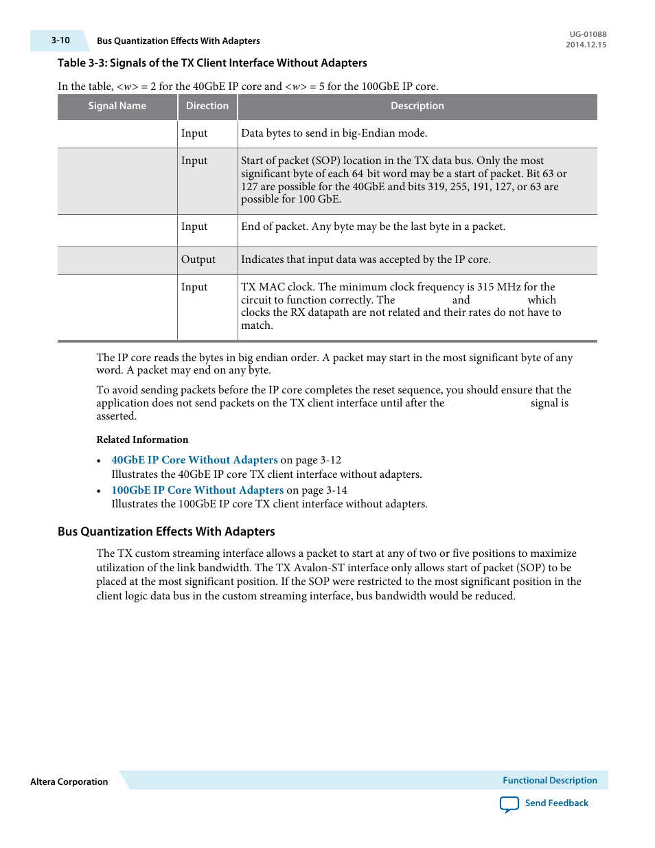 Bus quantization effects with adapters | Altera 40-Gbps Ethernet MAC and PHY MegaCore Function User Manual | Page 57 / 199