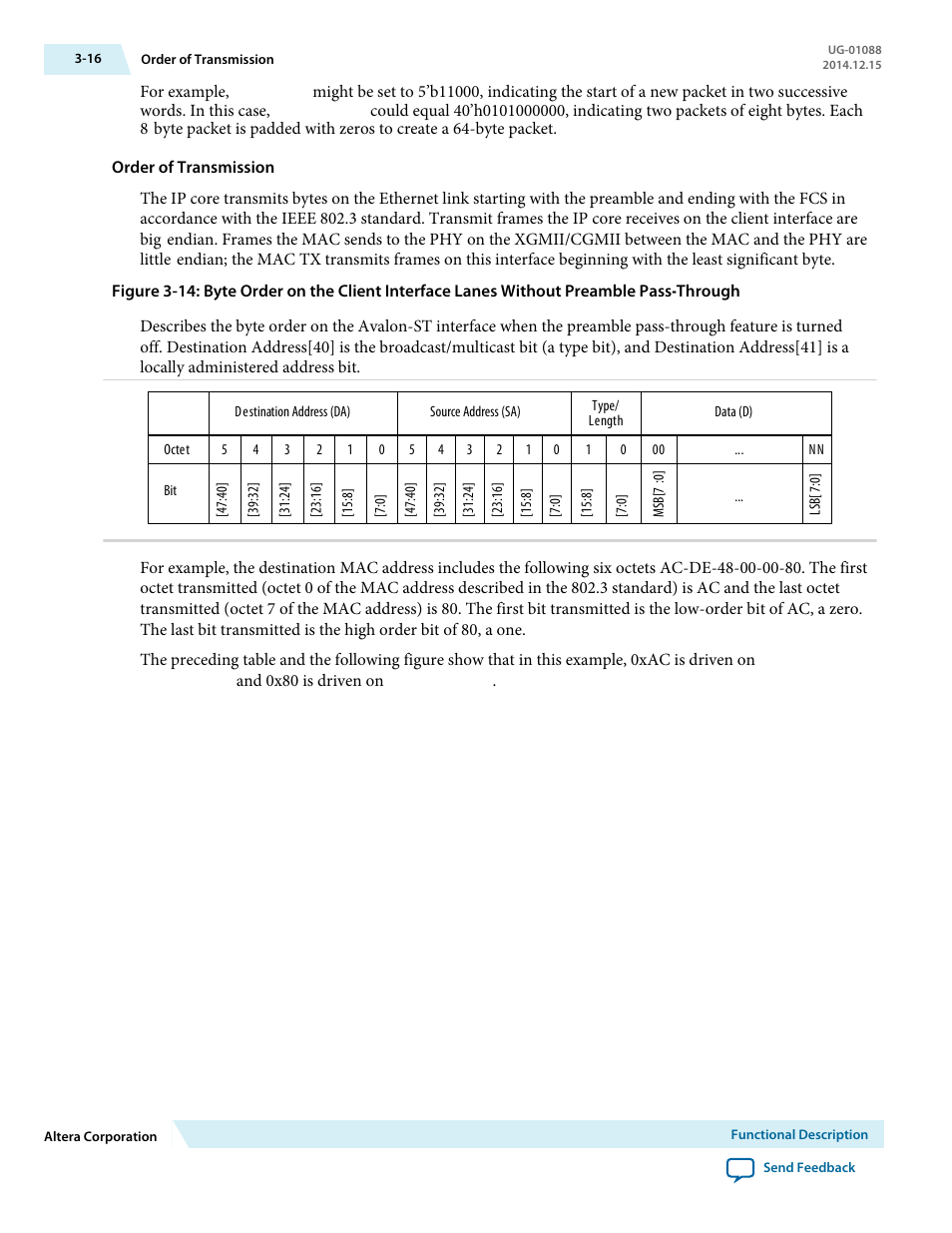 Order of transmission | Altera 40-Gbps Ethernet MAC and PHY MegaCore Function User Manual | Page 63 / 199
