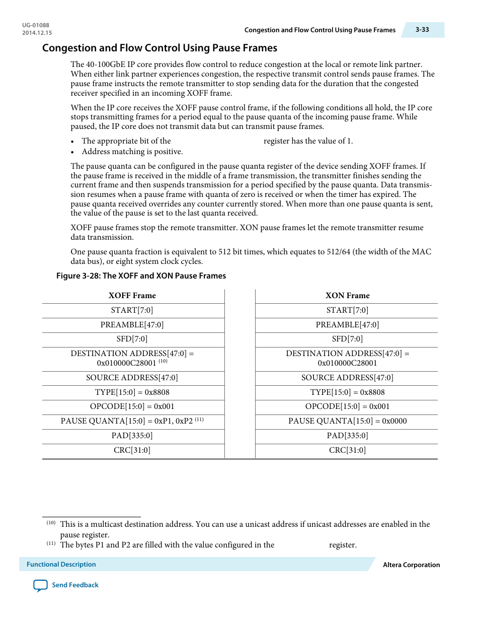 Congestion and flow control using pause frames, Congestion and flow control using pause frames -33 | Altera 40-Gbps Ethernet MAC and PHY MegaCore Function User Manual | Page 80 / 199