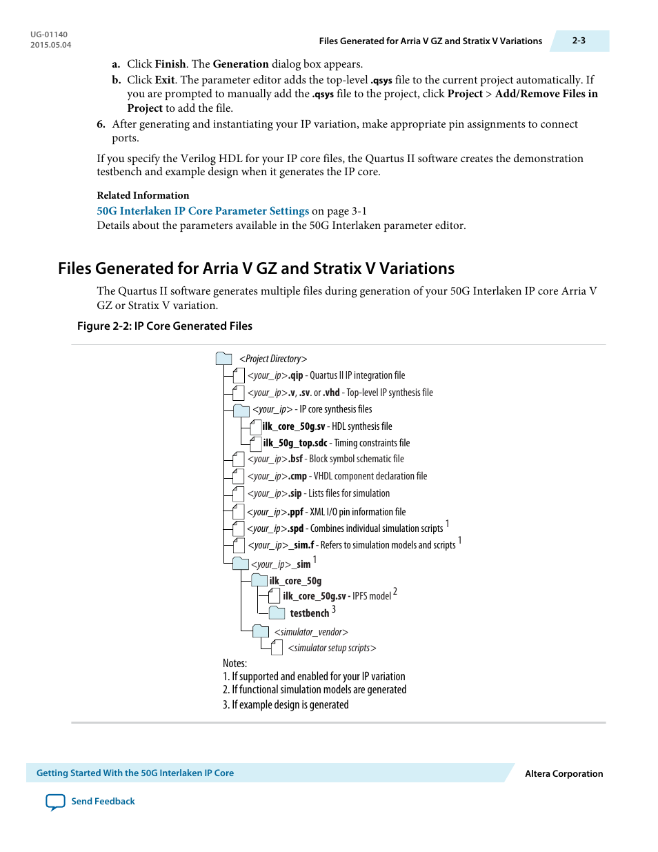 Altera 50G Interlaken MegaCore Function User Manual | Page 12 / 94