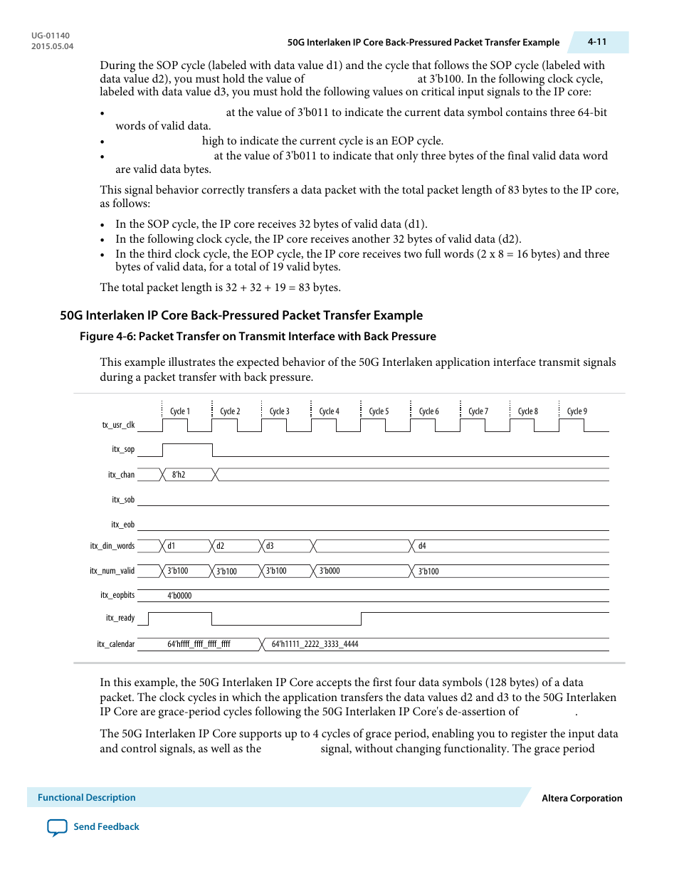 Altera 50G Interlaken MegaCore Function User Manual | Page 37 / 94