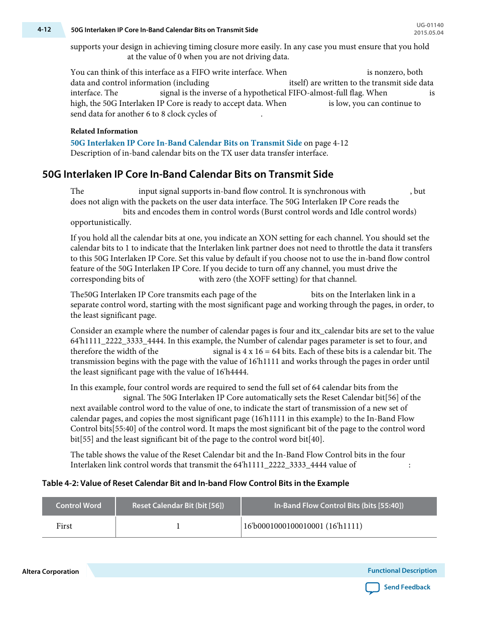 Altera 50G Interlaken MegaCore Function User Manual | Page 38 / 94