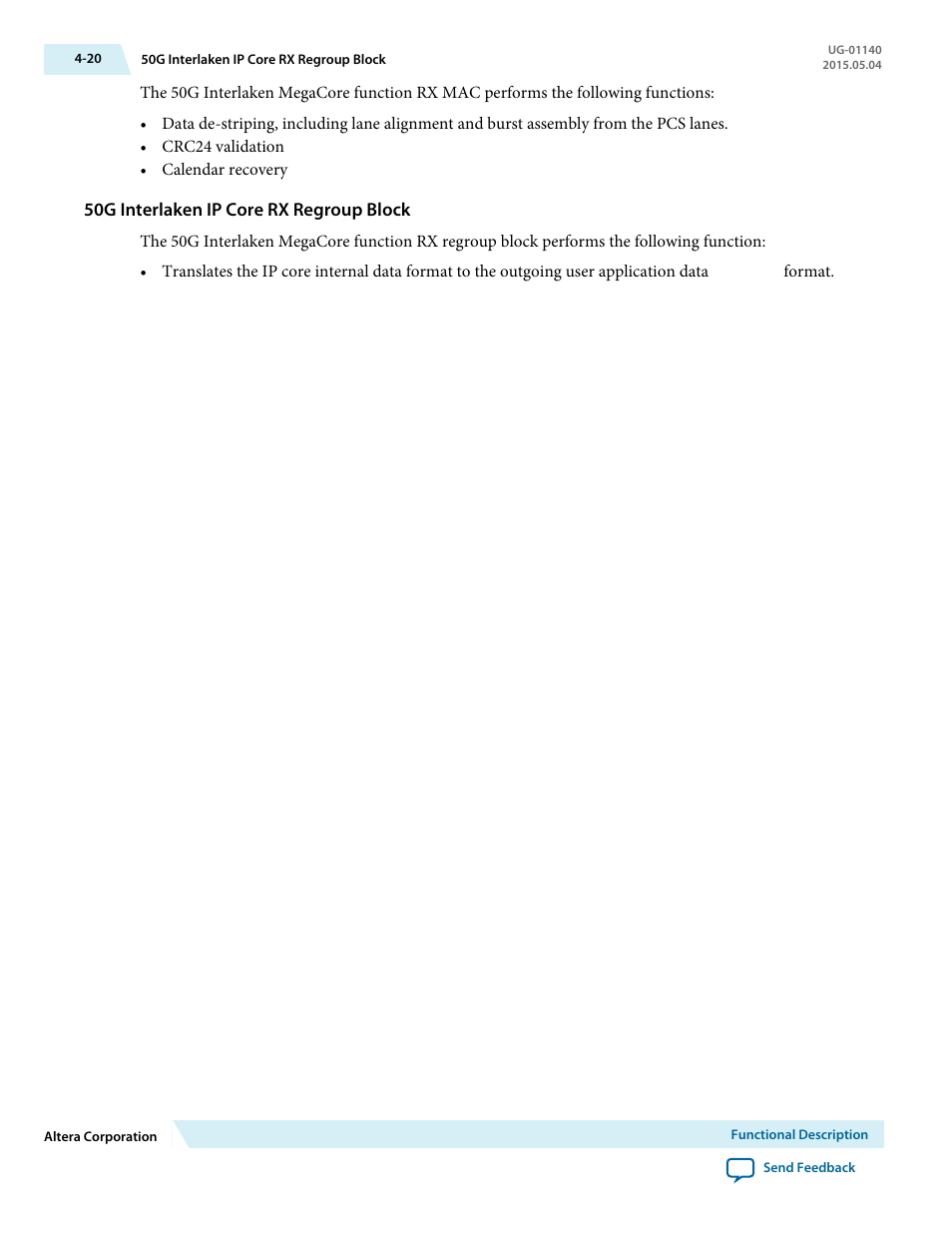 50g interlaken ip core rx regroup block | Altera 50G Interlaken MegaCore Function User Manual | Page 46 / 94
