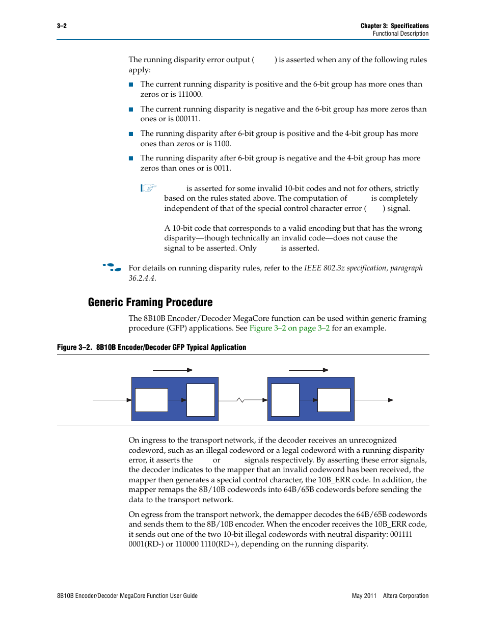 Generic framing procedure, Generic framing procedure –2 | Altera 8B10B Encoder/Decoder MegaCore Function User Manual | Page 20 / 32