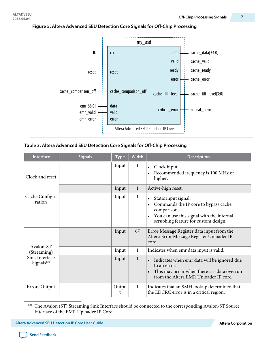 Altera Advanced SEU Detection IP Core User Manual | Page 7 / 22