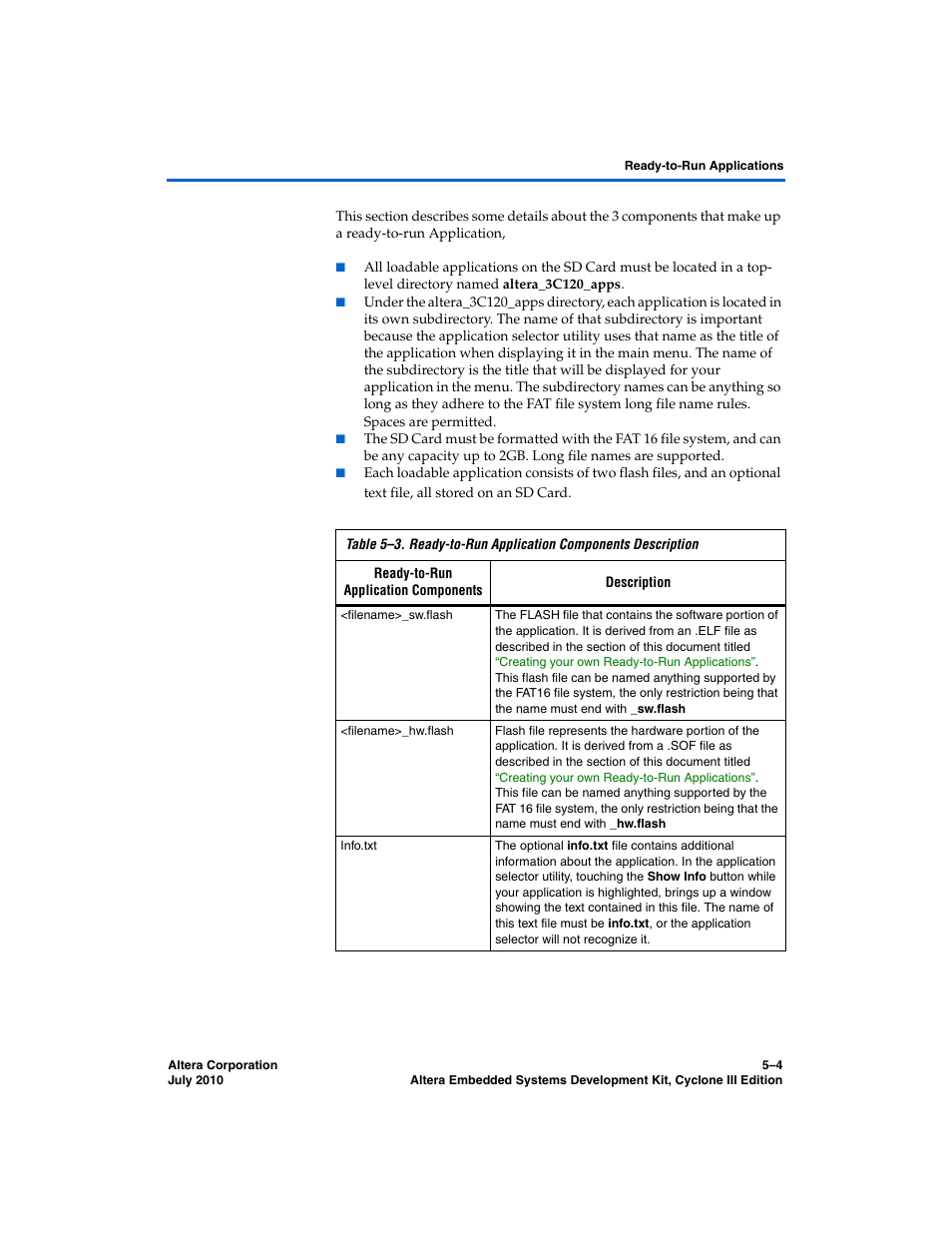 What’s in a ready-to-run application, What’s in a ready-to-run application? –4 | Altera Embedded Systems Development Kit, Cyclone III Edition User Manual | Page 36 / 82