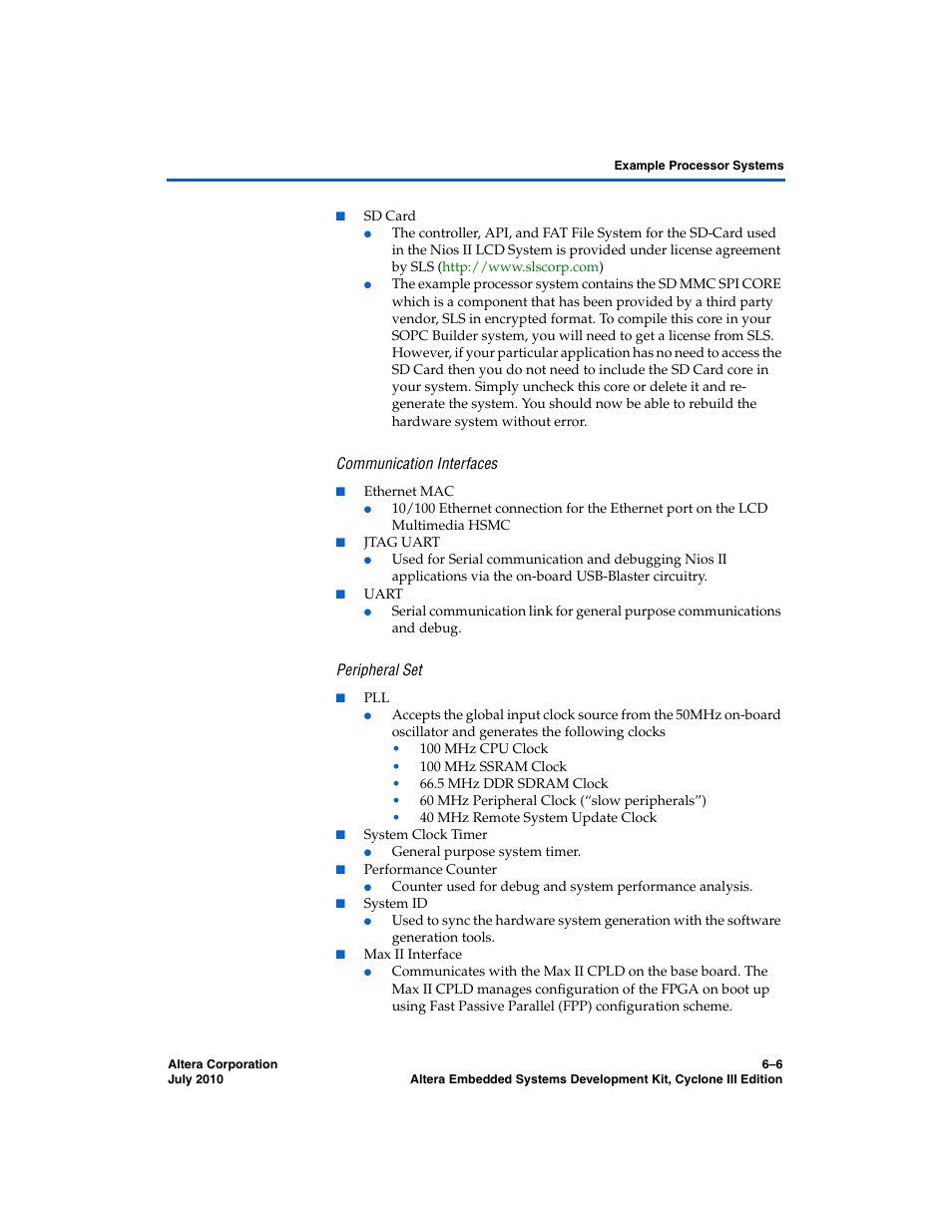 Altera Embedded Systems Development Kit, Cyclone III Edition User Manual | Page 44 / 82
