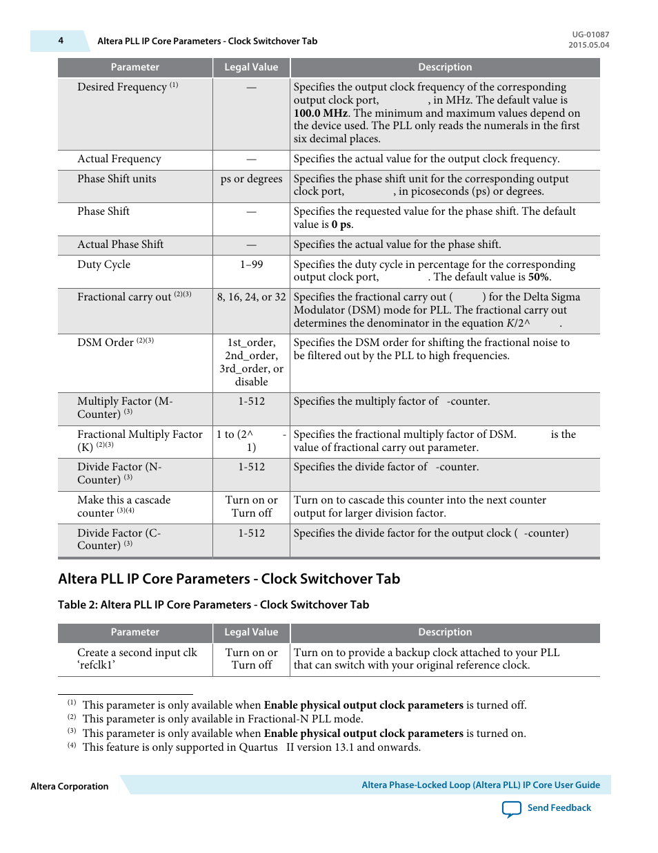 Altera Phase-Locked Loop User Manual | Page 4 / 18