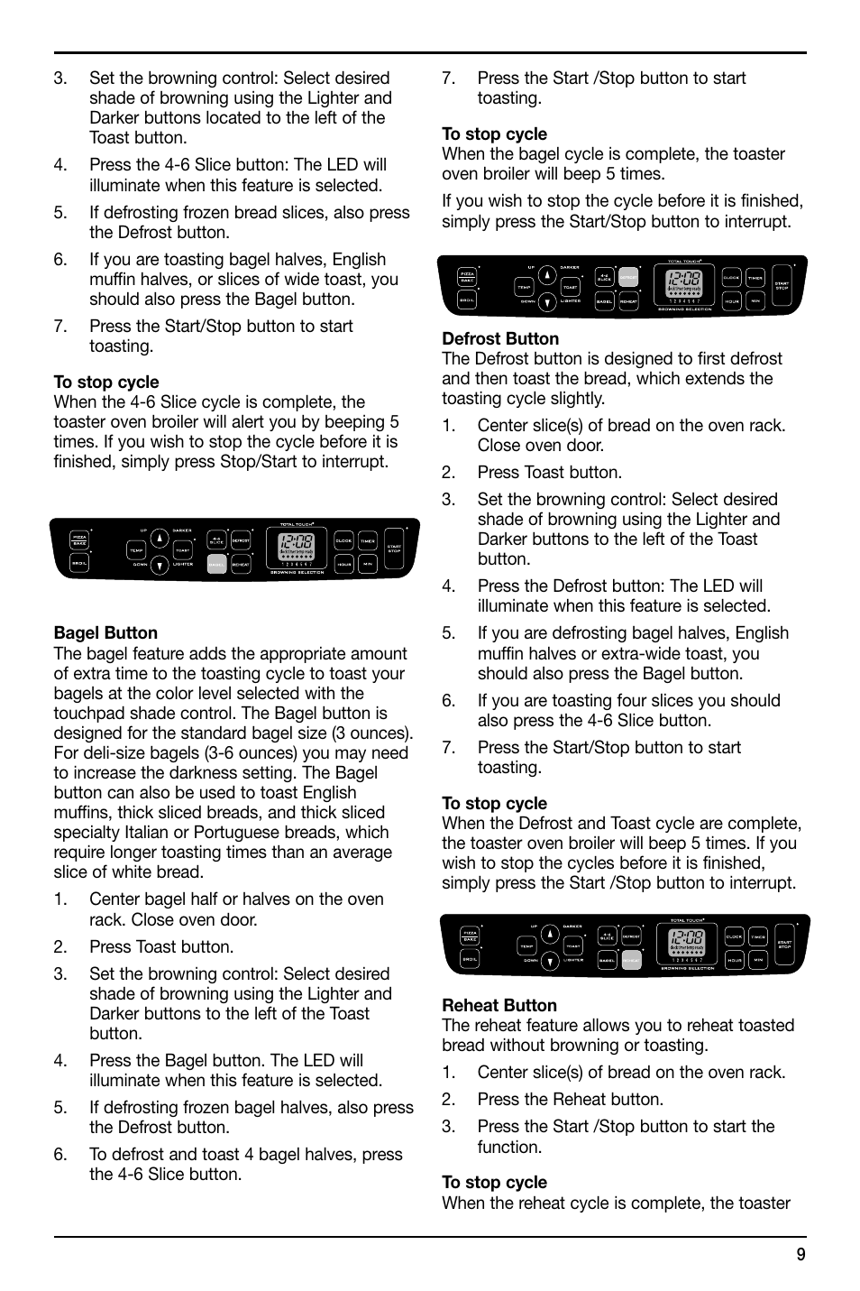 Cuisinart TOB-155 User Manual | Page 9 / 25