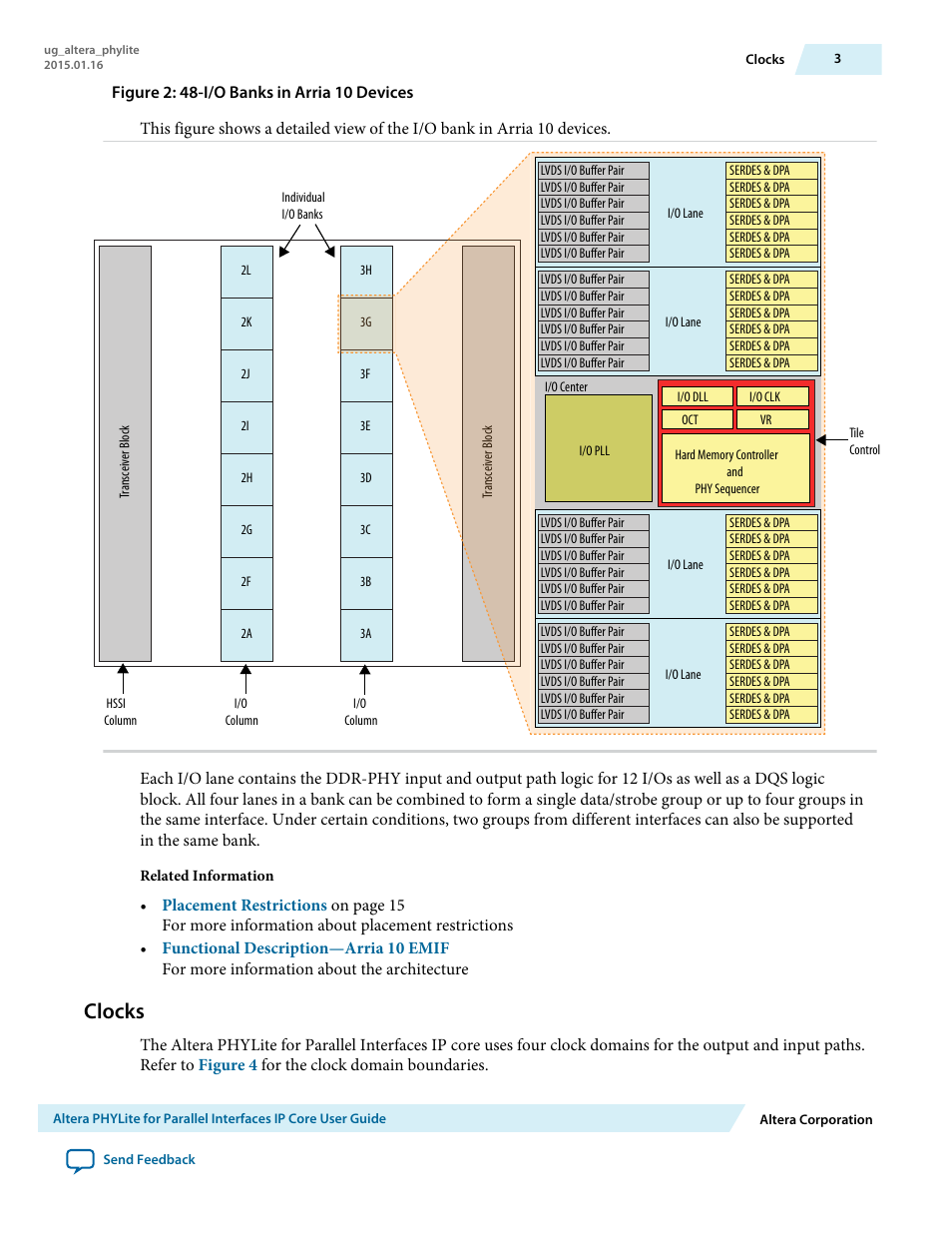 Clocks | Altera PHYLite User Manual | Page 3 / 61