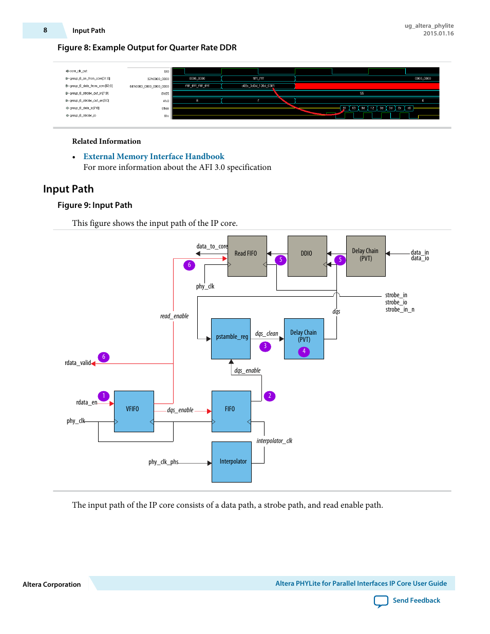 Input path | Altera PHYLite User Manual | Page 8 / 61