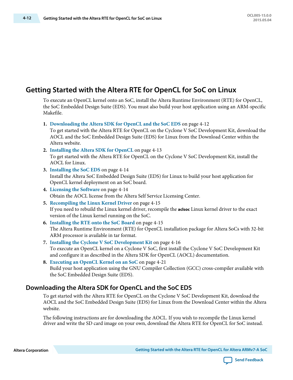 Altera RTE for OpenCL User Manual | Page 41 / 53