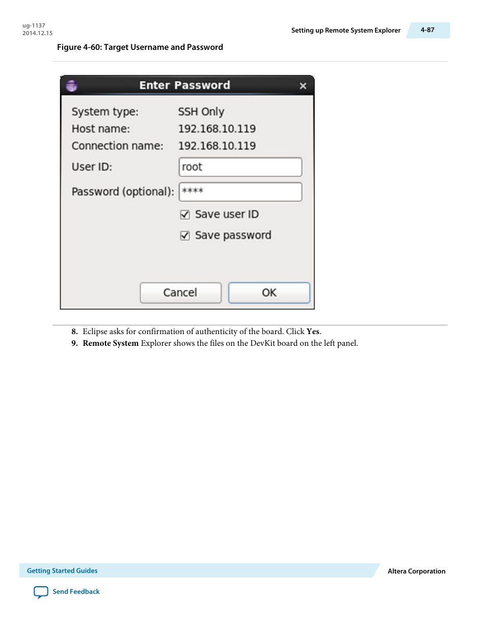 Altera SoC Embedded Design Suite User Manual | Page 106 / 207