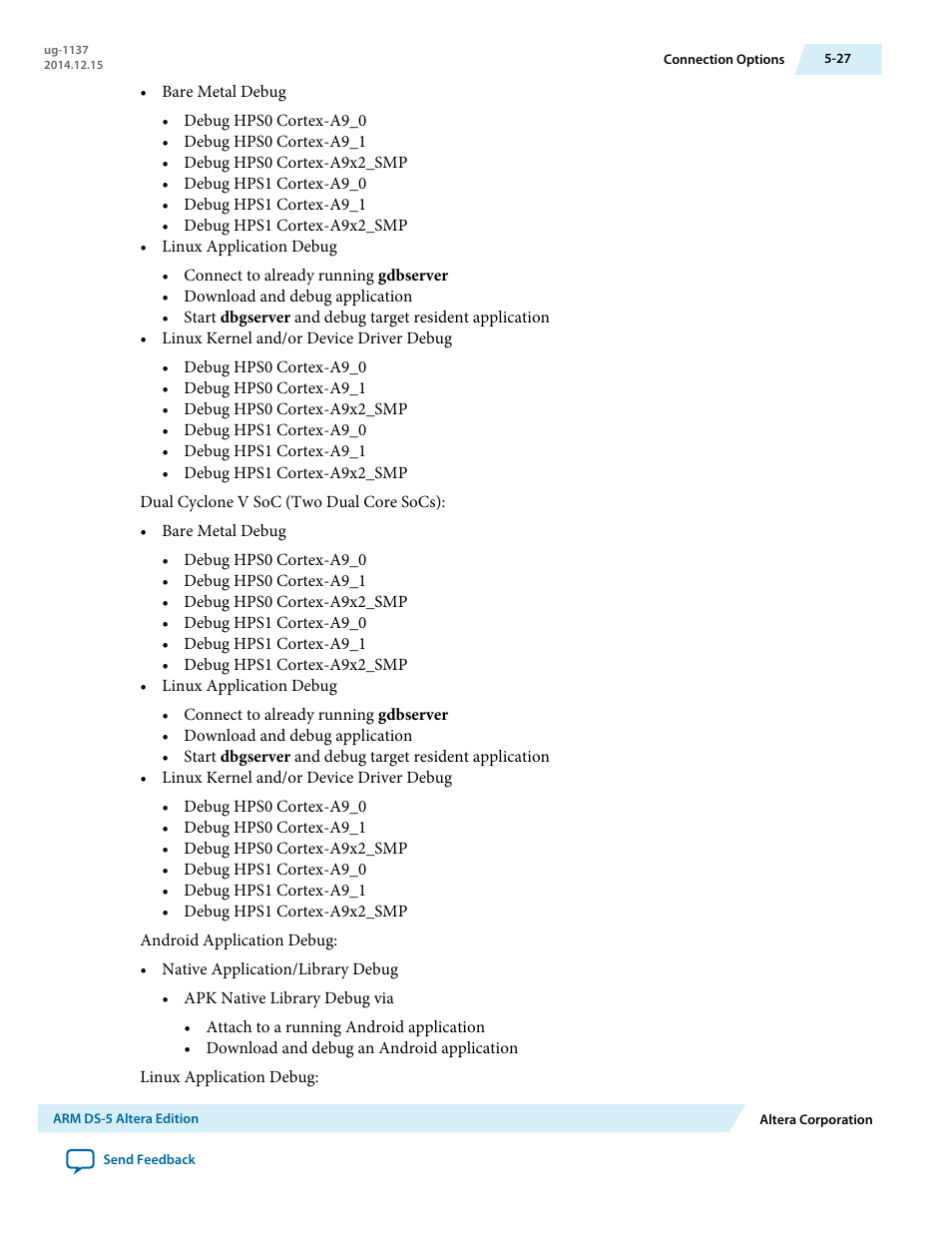 Altera SoC Embedded Design Suite User Manual | Page 152 / 207