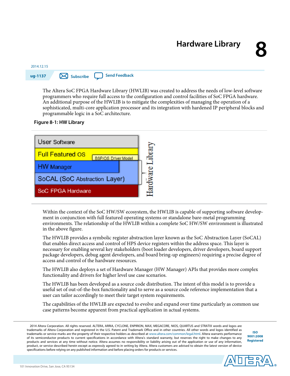 Hardware library, Hardware library -1 | Altera SoC Embedded Design Suite User Manual | Page 188 / 207