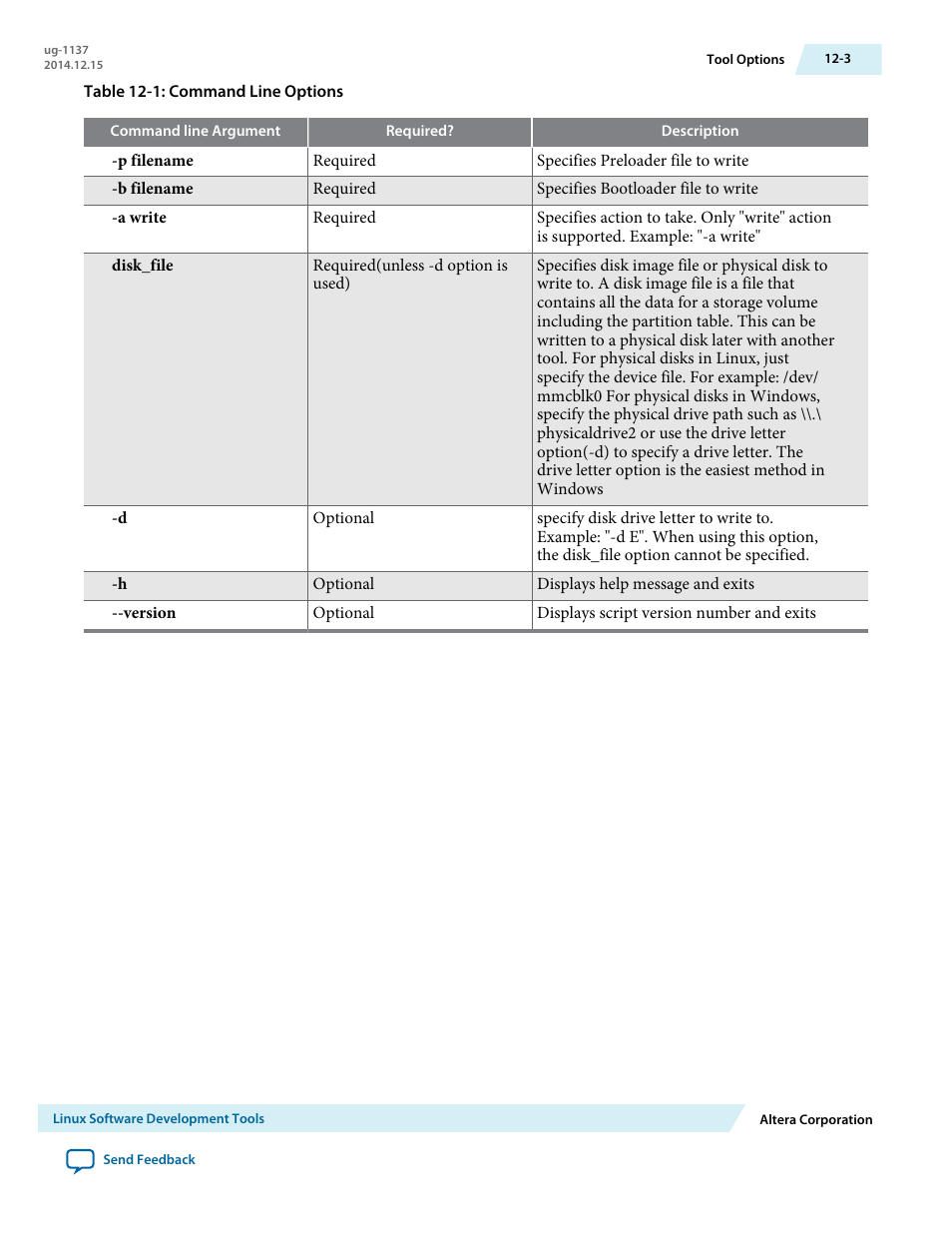 Altera SoC Embedded Design Suite User Manual | Page 204 / 207