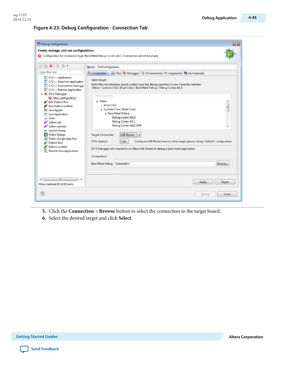 Altera SoC Embedded Design Suite User Manual | Page 64 / 207