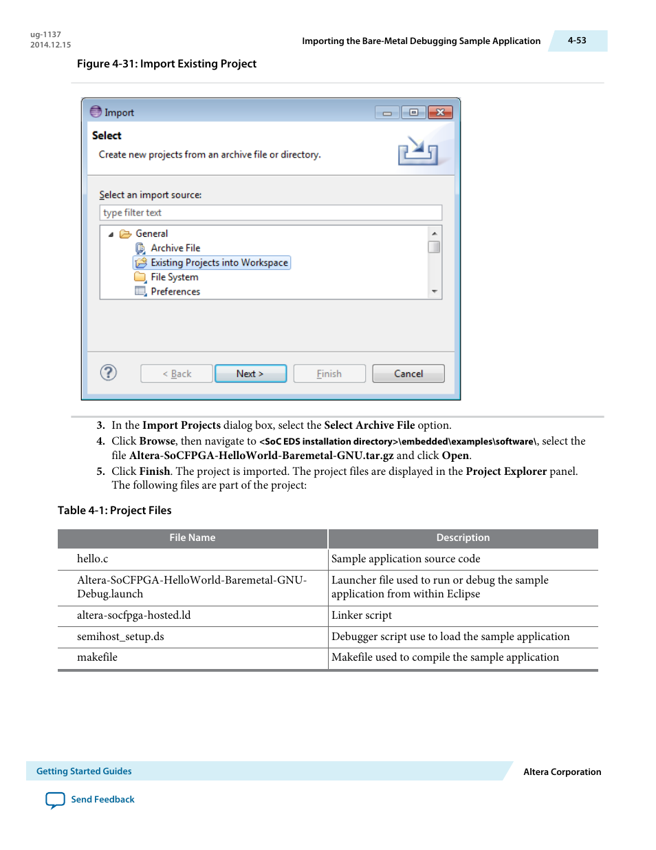 Altera SoC Embedded Design Suite User Manual | Page 72 / 207