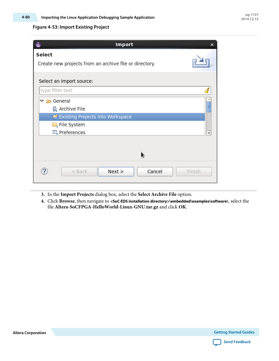 Altera SoC Embedded Design Suite User Manual | Page 99 / 207