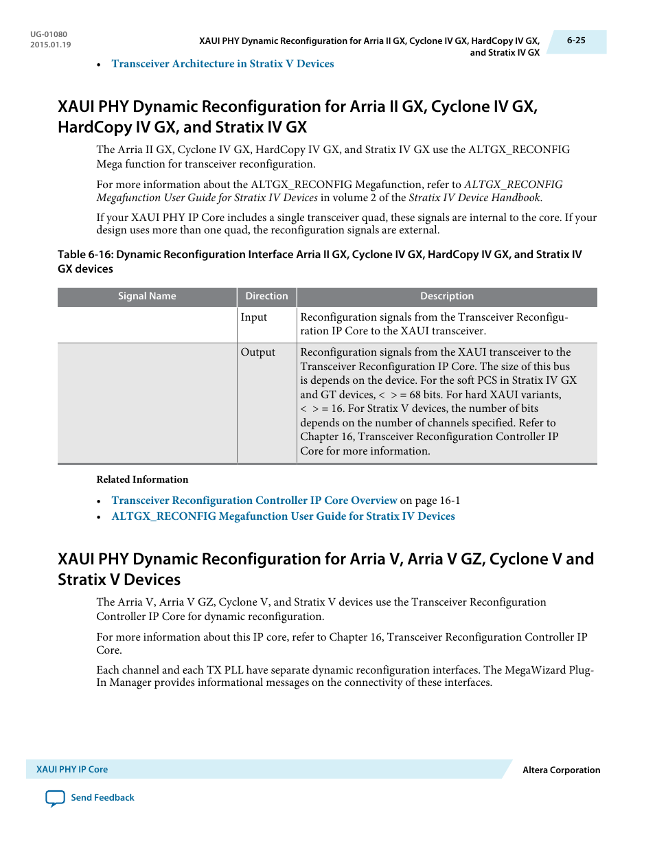 Stratix iv gx -25, Devices -25 | Altera Transceiver PHY IP Core User Manual | Page 165 / 702