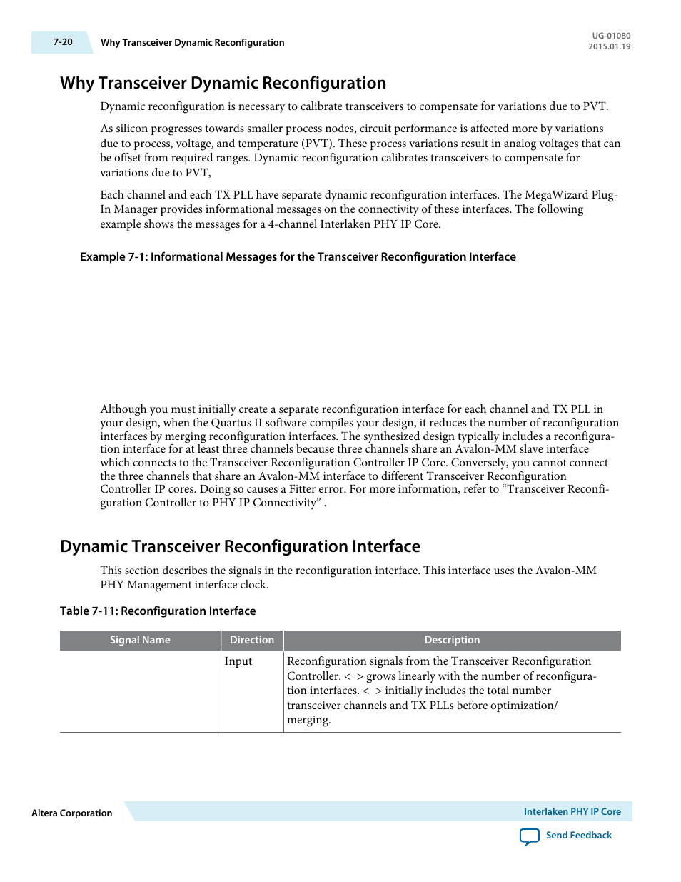 Why transceiver dynamic reconfiguration, Dynamic transceiver reconfiguration interface, Why transceiver dynamic reconfiguration -20 | Dynamic transceiver reconfiguration interface -20 | Altera Transceiver PHY IP Core User Manual | Page 187 / 702