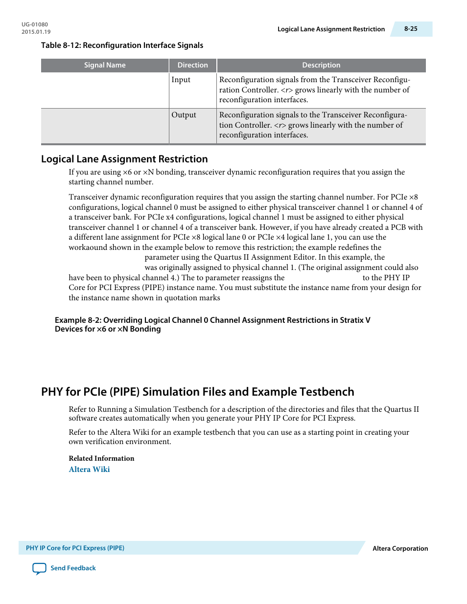 Logical lane assignment restriction, Logical lane assignment restriction -25 | Altera Transceiver PHY IP Core User Manual | Page 213 / 702