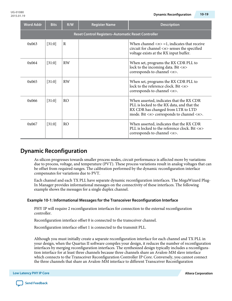 Dynamic reconfiguration, Dynamic reconfiguration -19 | Altera Transceiver PHY IP Core User Manual | Page 266 / 702