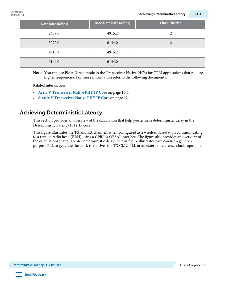 Achieving deterministic latency, Achieving deterministic latency -3 | Altera Transceiver PHY IP Core User Manual | Page 271 / 702