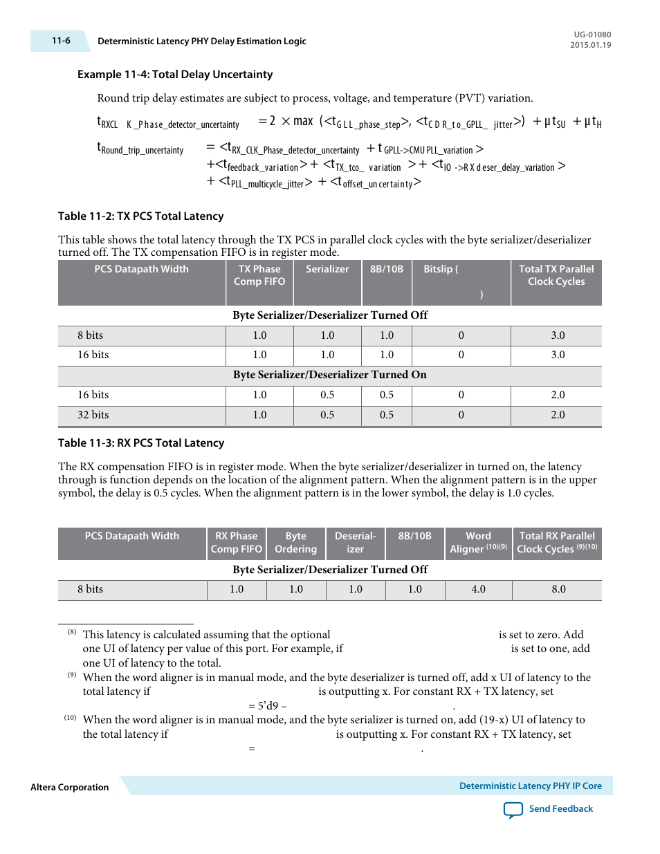 2 × max (<t, T > +<t | Altera Transceiver PHY IP Core User Manual | Page 274 / 702