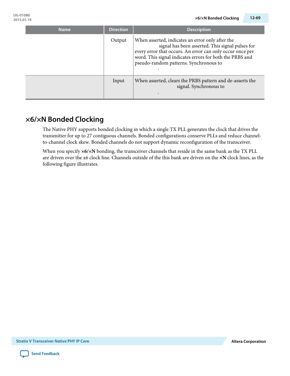 6/×n bonded clocking, 6/×n bonded clocking -69 | Altera Transceiver PHY IP Core User Manual | Page 367 / 702