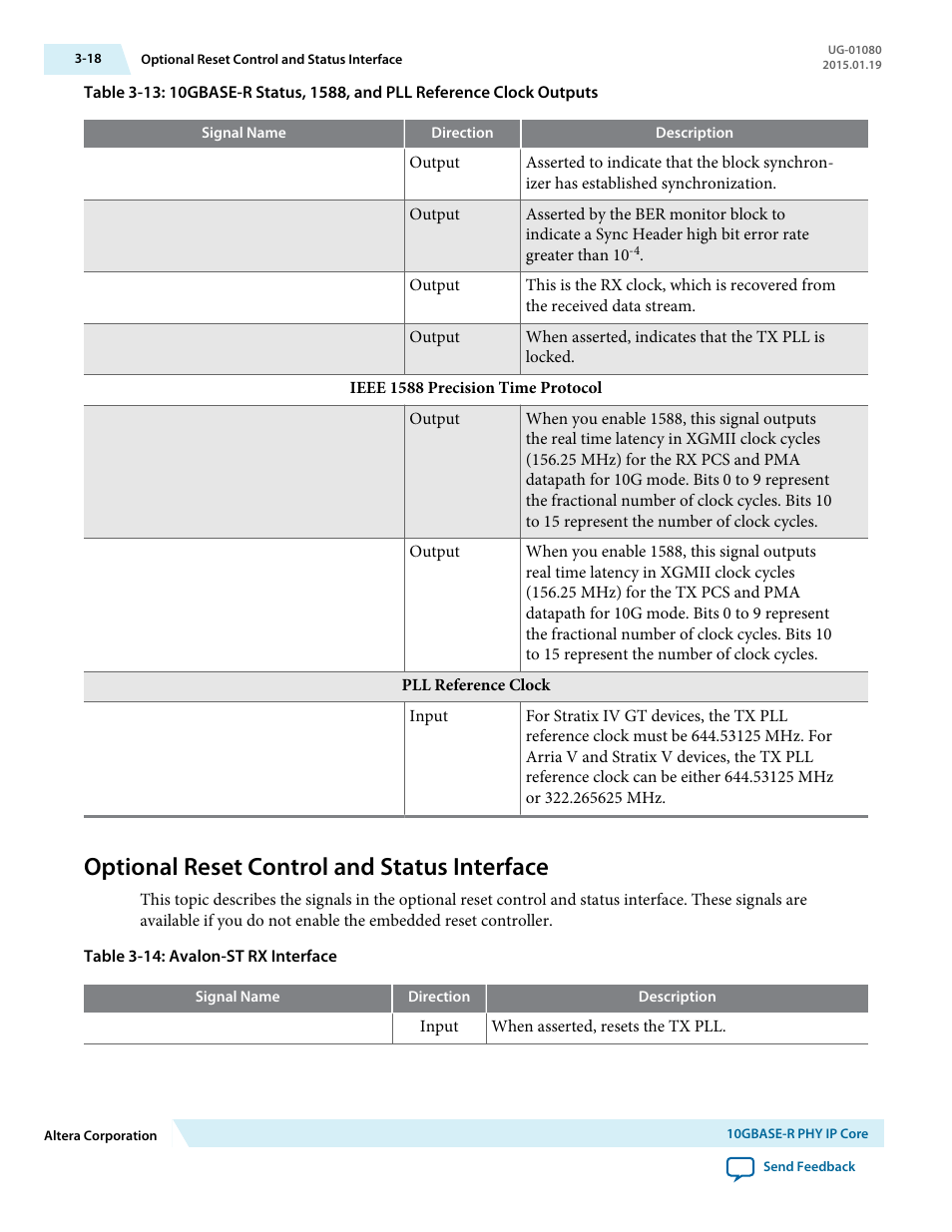 Optional reset control and status interface, Optional reset control and status interface -18 | Altera Transceiver PHY IP Core User Manual | Page 42 / 702