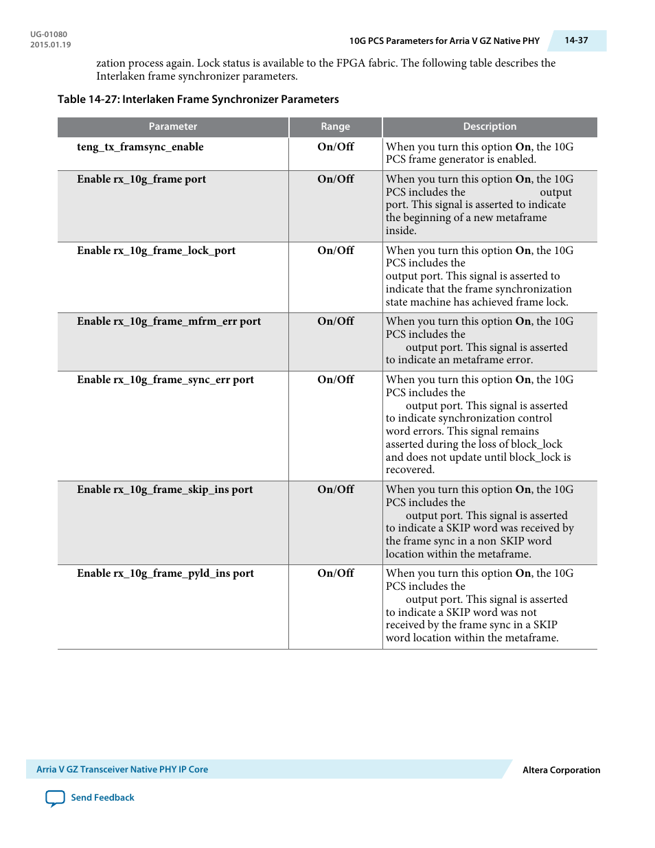 Altera Transceiver PHY IP Core User Manual | Page 448 / 702