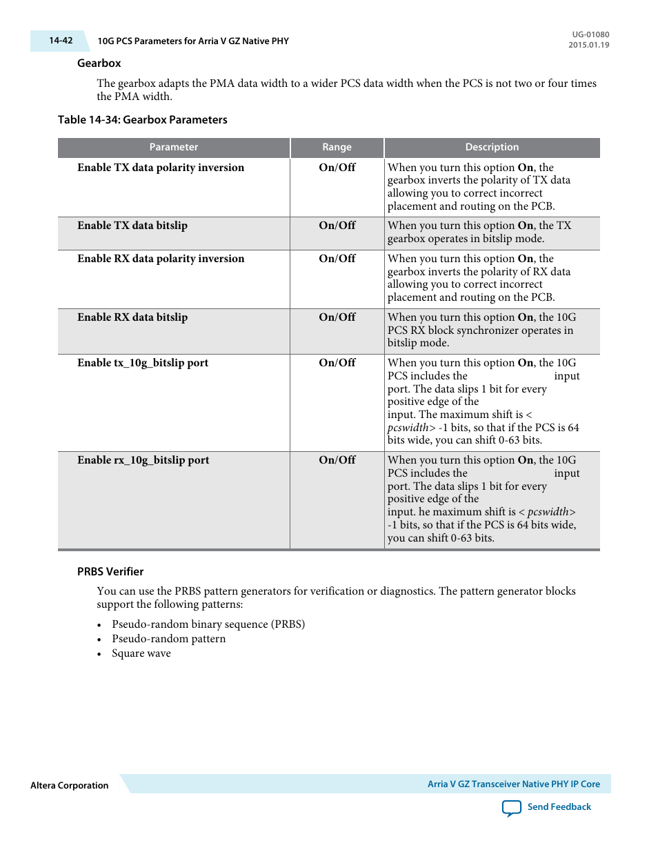 Altera Transceiver PHY IP Core User Manual | Page 453 / 702