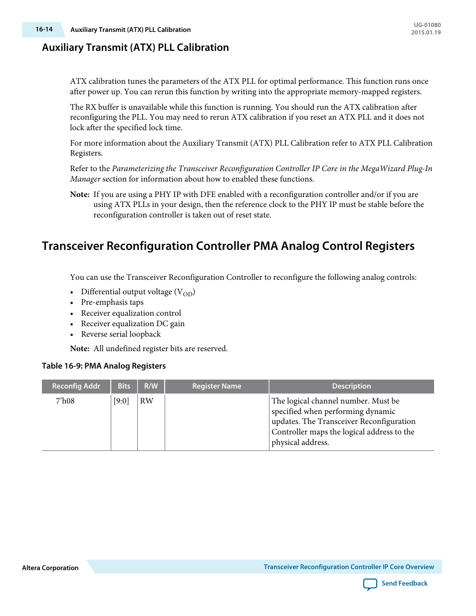 Auxiliary transmit (atx) pll calibration, Auxiliary transmit (atx) pll calibration -14 | Altera Transceiver PHY IP Core User Manual | Page 531 / 702