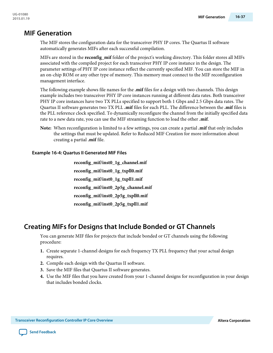 Mif generation, Mif generation -37 | Altera Transceiver PHY IP Core User Manual | Page 554 / 702