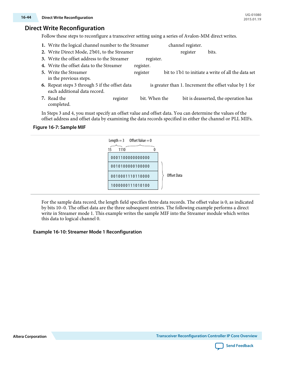 Direct write reconfiguration, Direct write reconfiguration -44 | Altera Transceiver PHY IP Core User Manual | Page 561 / 702