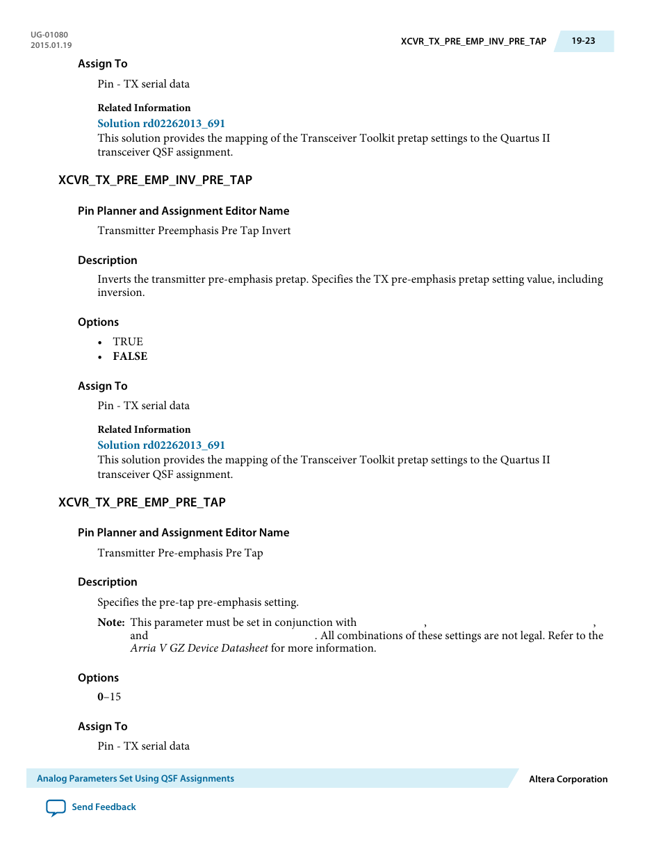 Xcvr_tx_pre_emp_inv_pre_tap, Xcvr_tx_pre_emp_pre_tap | Altera Transceiver PHY IP Core User Manual | Page 617 / 702