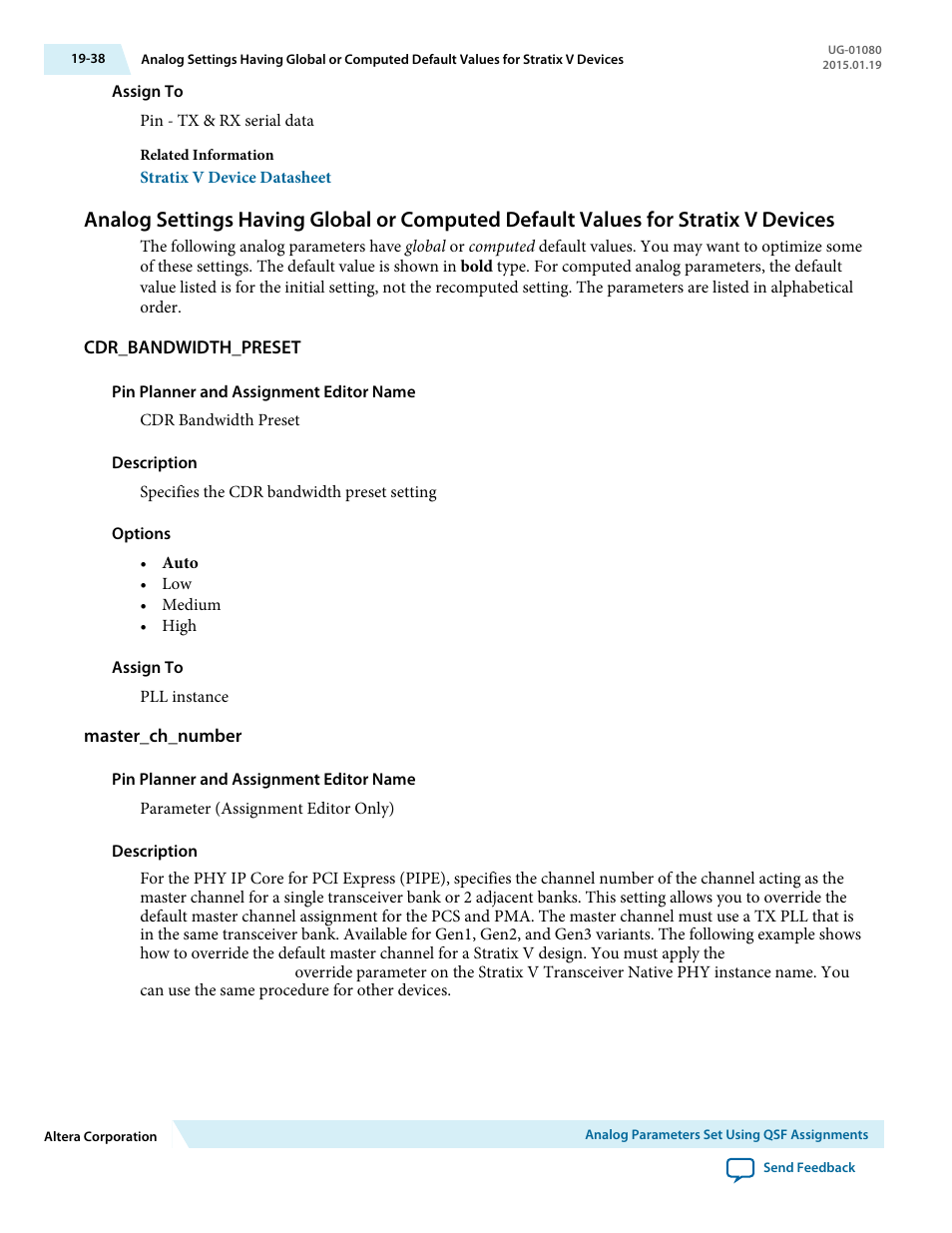 Cdr_bandwidth_preset, Master_ch_number | Altera Transceiver PHY IP Core User Manual | Page 632 / 702