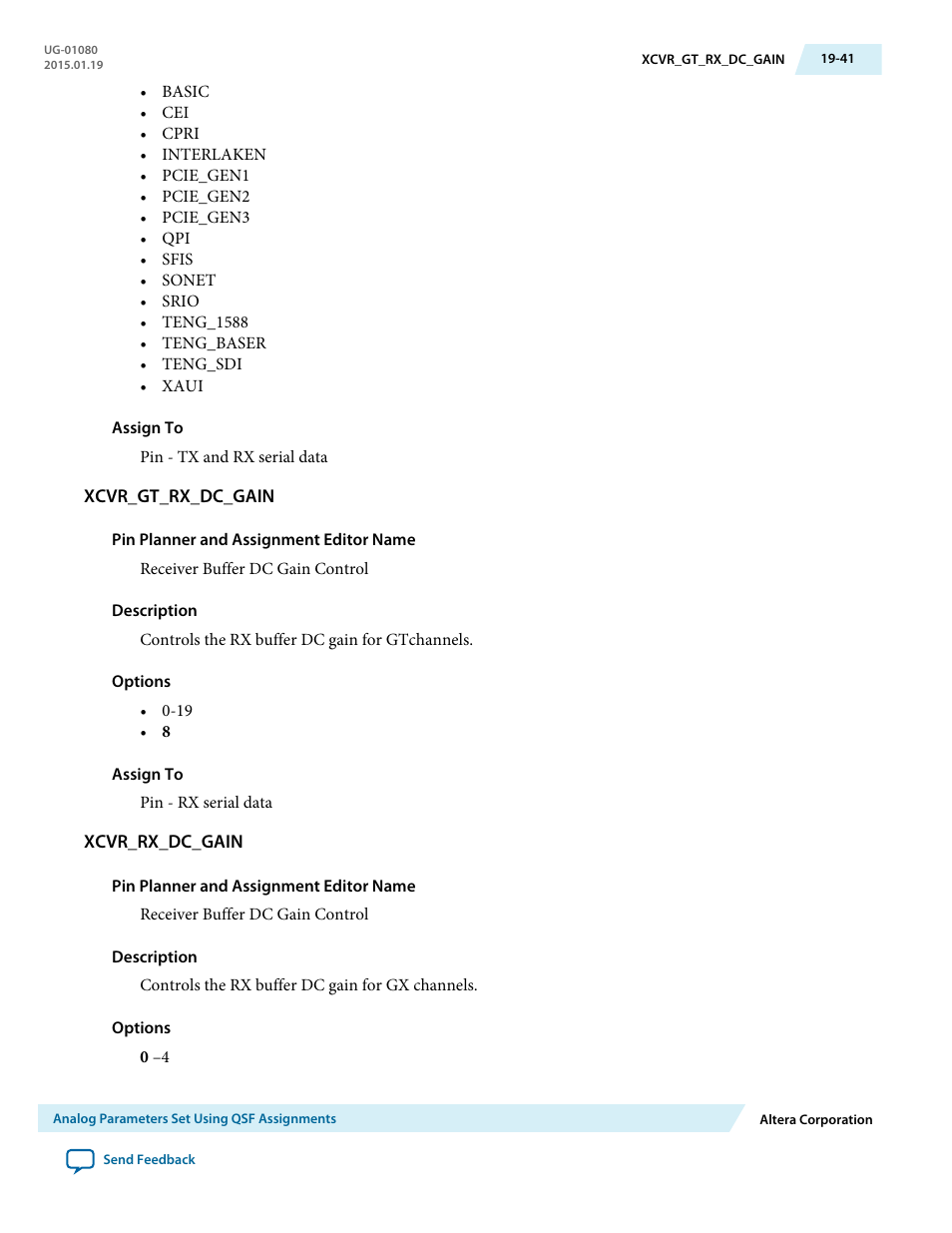 Xcvr_gt_rx_dc_gain, Xcvr_rx_dc_gain | Altera Transceiver PHY IP Core User Manual | Page 635 / 702