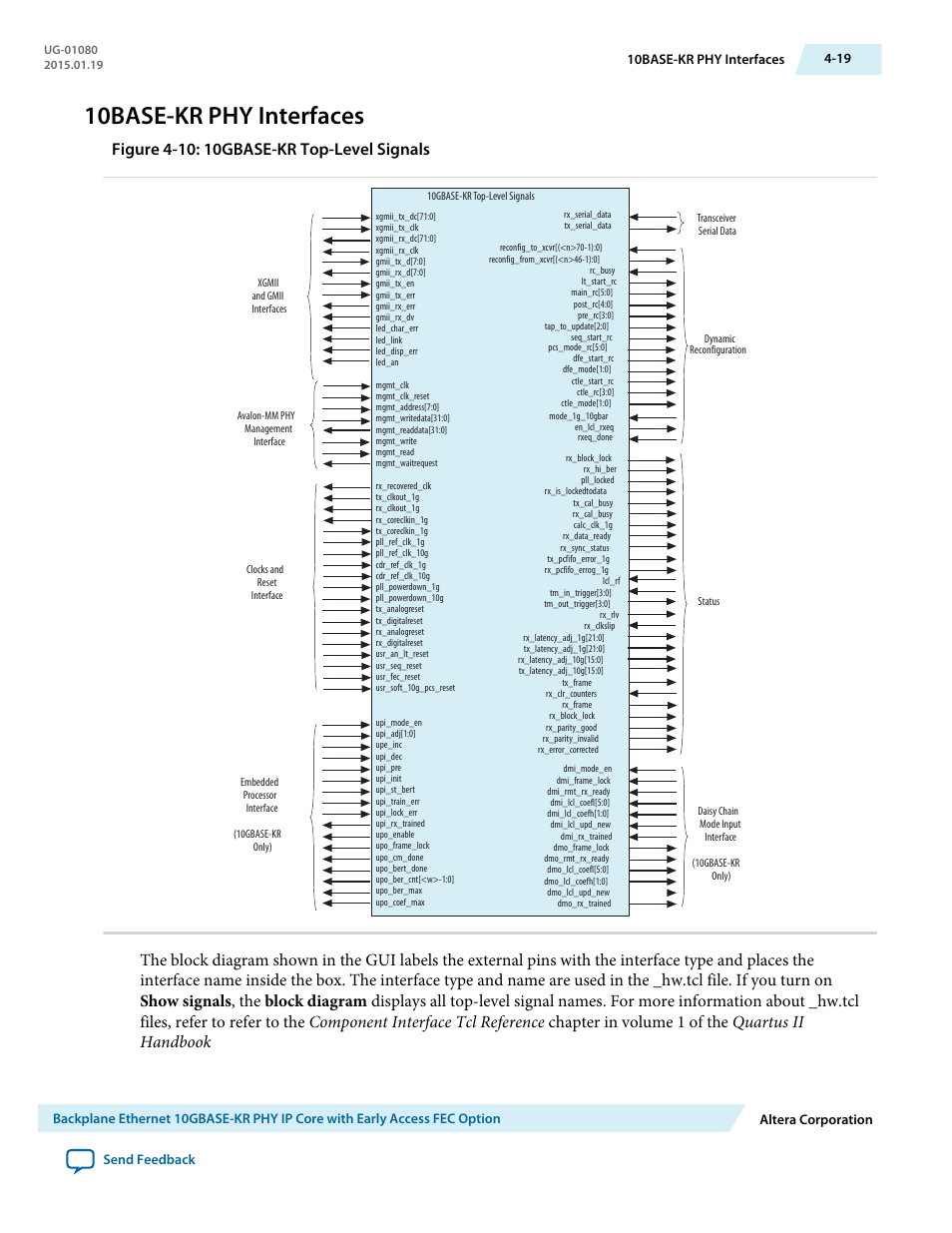 10base-kr phy interfaces, 10base-kr phy interfaces -19 | Altera Transceiver PHY IP Core User Manual | Page 75 / 702