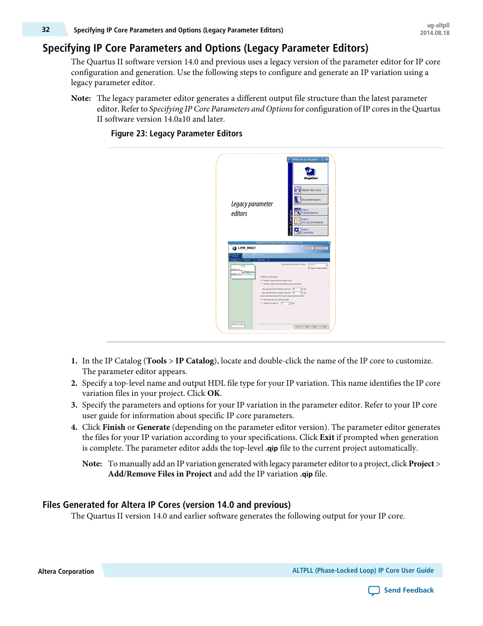 Altera ALTPLL (Phase-Locked Loop) IP Core User Manual | Page 32 / 69