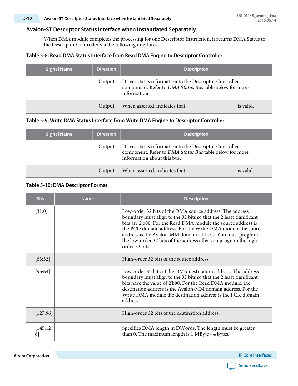 Altera Arria 10 Avalon-MM DMA User Manual | Page 51 / 133