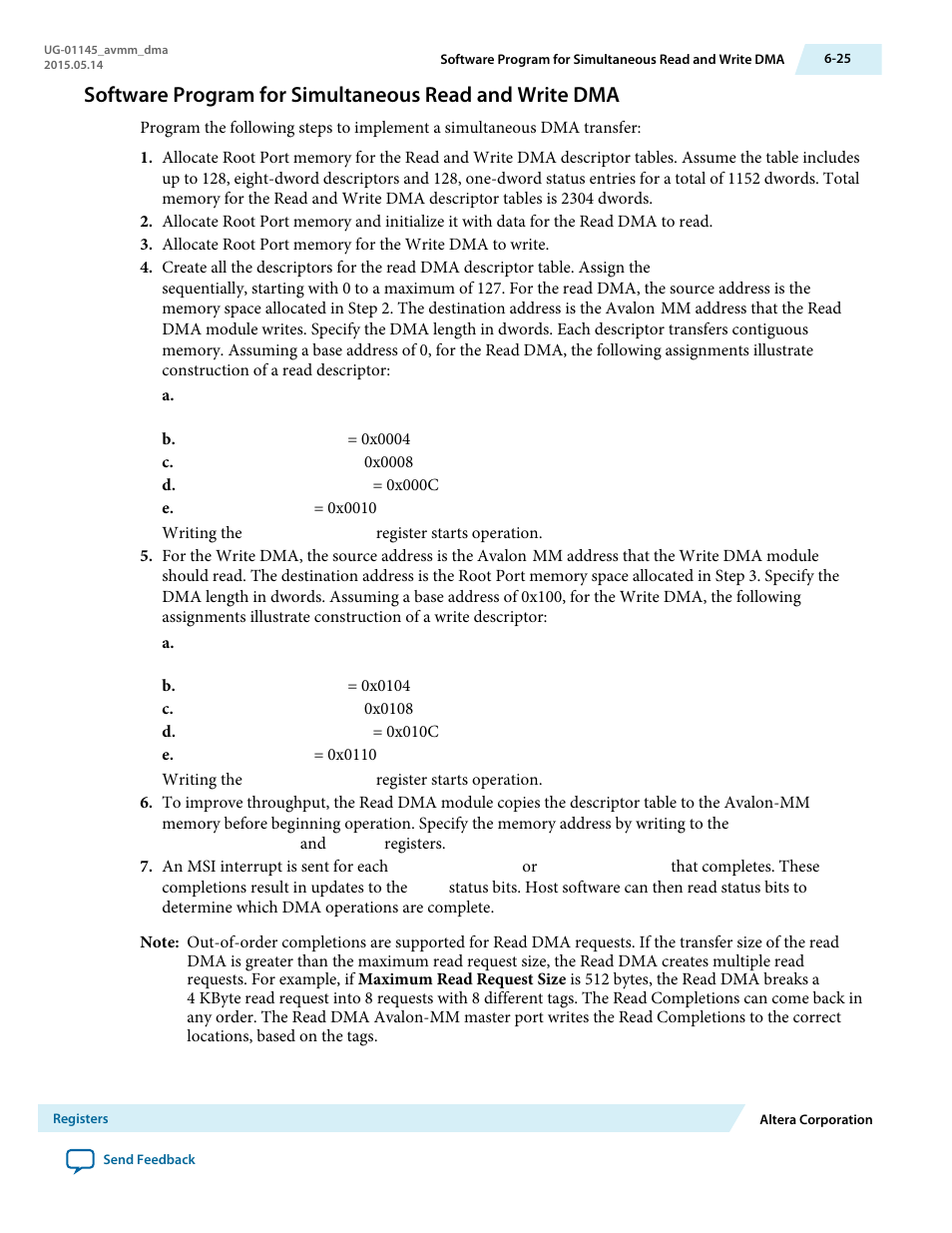 Altera Arria 10 Avalon-MM DMA User Manual | Page 94 / 133
